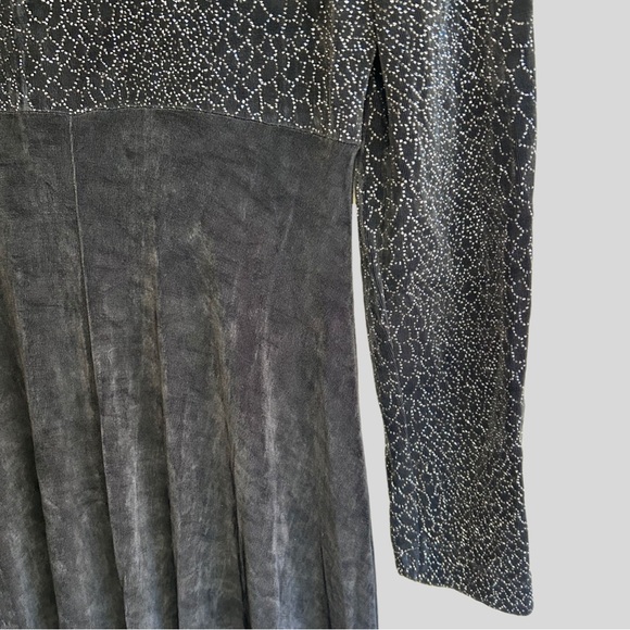 Vintage Fun Sparkly Pattern 90s S.L. Petites Mini Dress - Picture 6 of 8